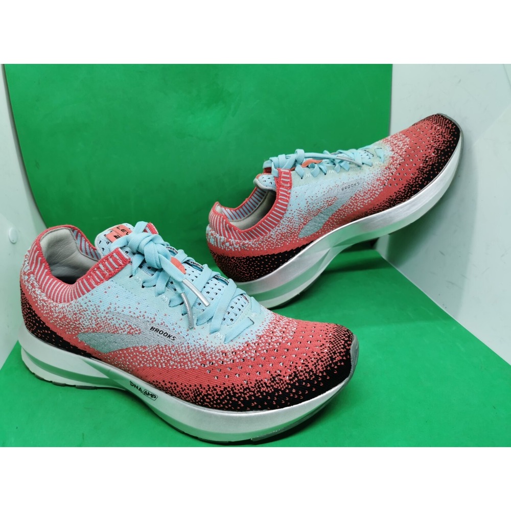 Brooks Levitate 2 1202791B872 Coral Blue Black Running Shoes Women's Size 9 M - Picture 3 of 16
